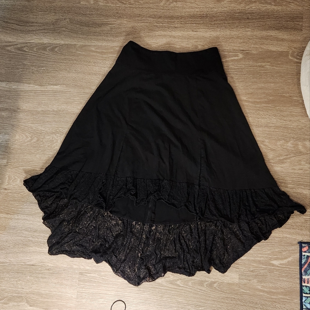 Tripp High Low Lace Midi Skirt